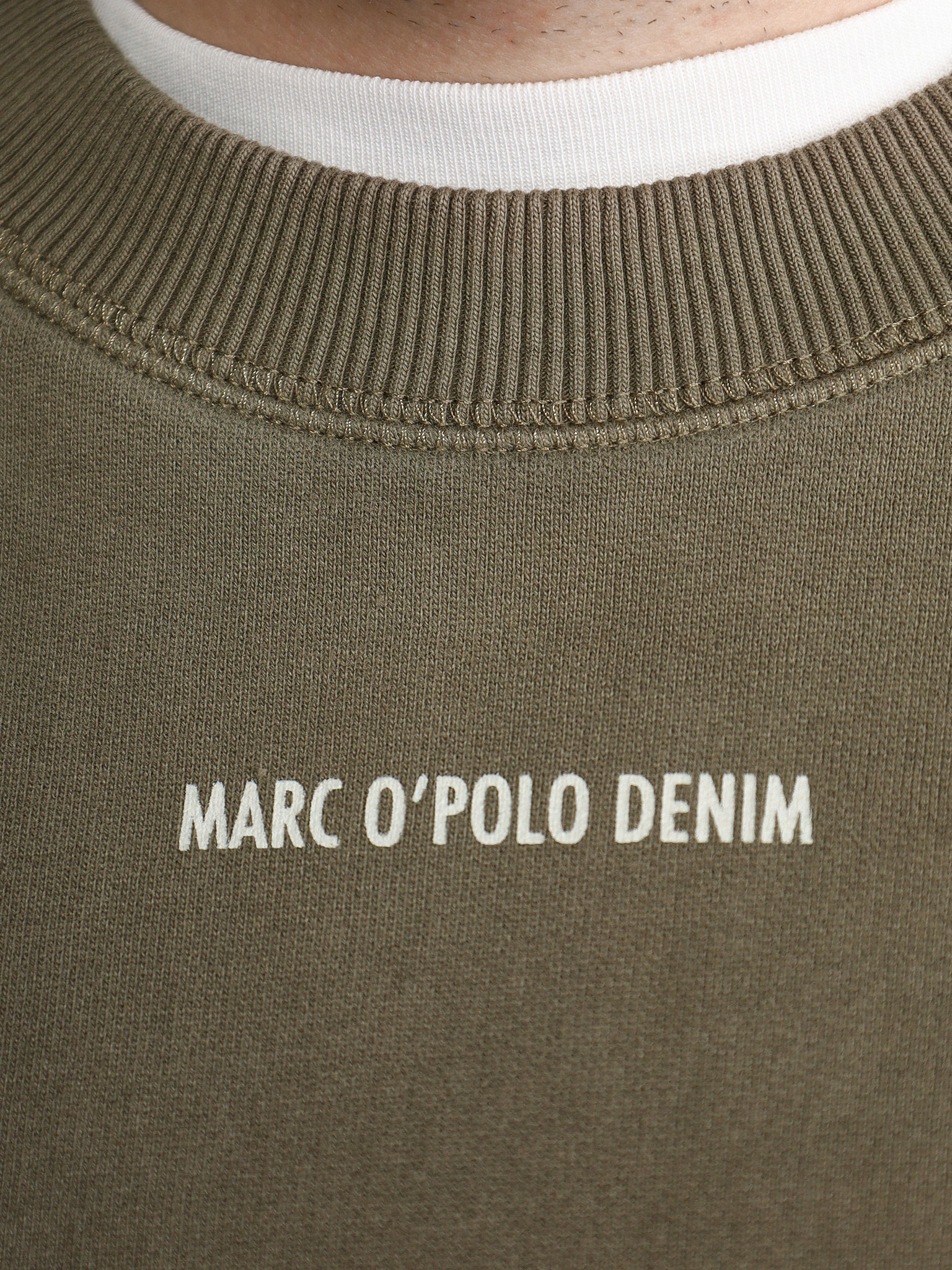 Пуловер цвета хаки из хлопка